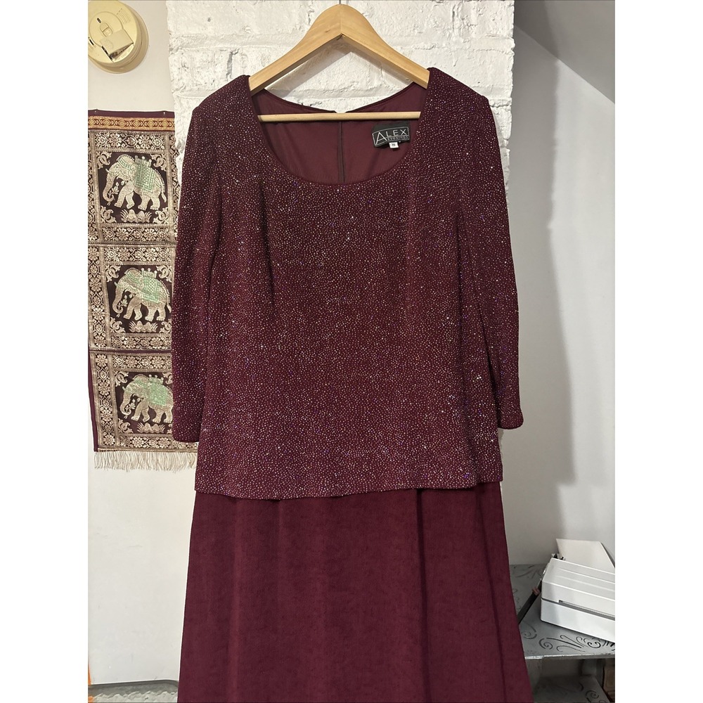 Alex Evenings, Vintage Maxi Evening Gown‎ Women's Size 18 Excellent Condition